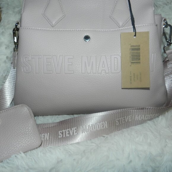 Steve Madden Pebble Grain Leather Satchel🆕SHIPS FAST😮💨⚡🚚 - Picture 4 of 16